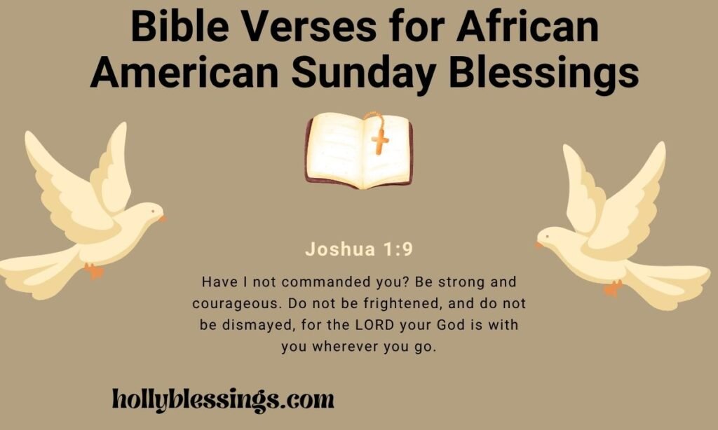 Bible Verses for African American Sunday Blessings