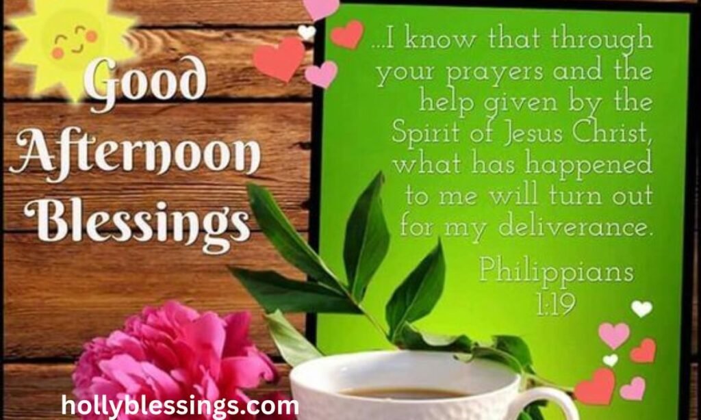 Good Afternoon Friday Blessings Images with Inspirational Text