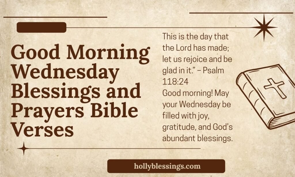 Good Morning Wednesday Blessings and Prayers Bible Verses