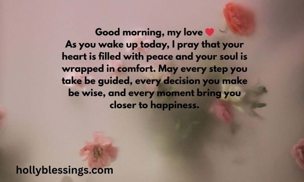 Heart touching good morning prayer for my love
