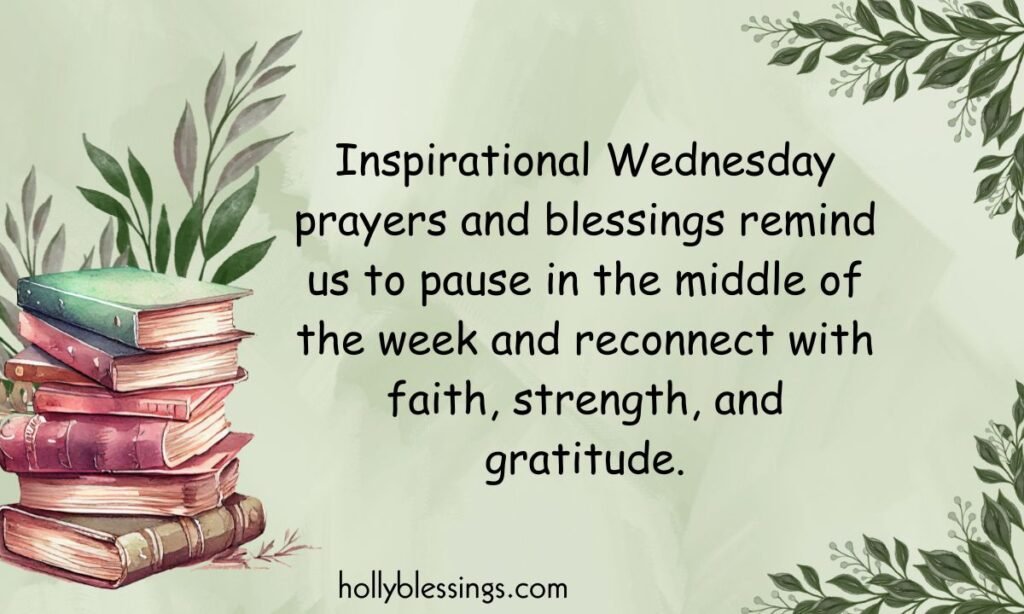 Inspirational Wednesday Prayers and Blessings