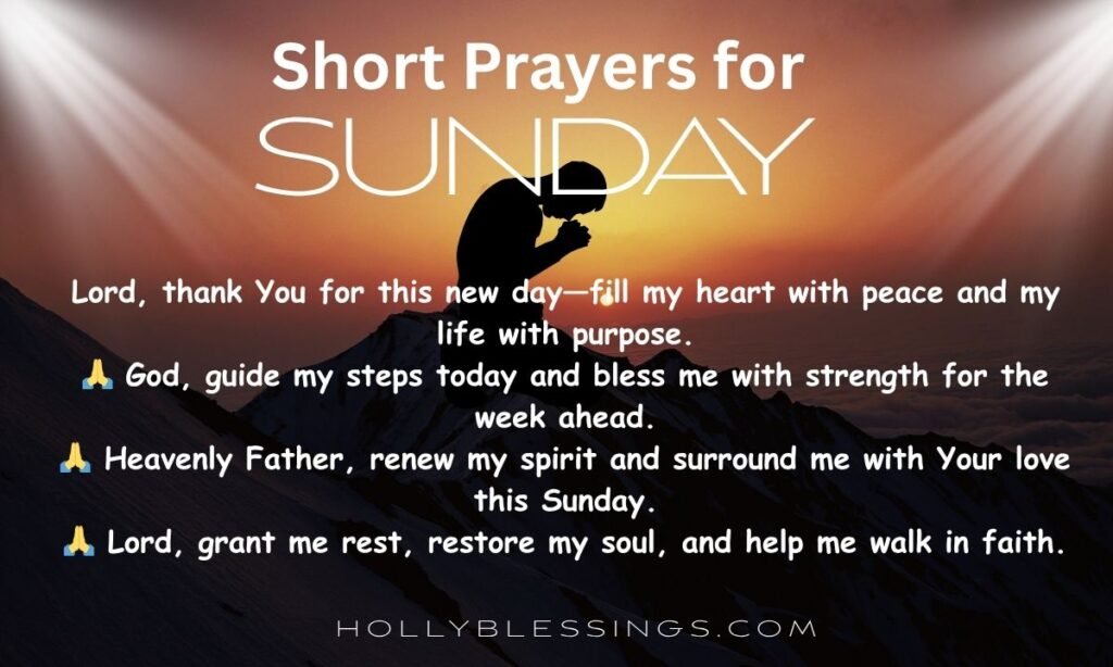 Short Prayers for Sunday