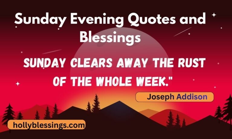 Sunday Evening Quotes and Blessings