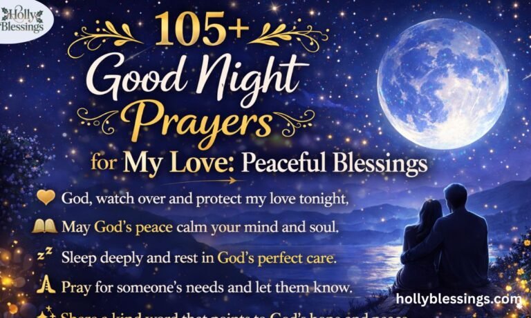 105+ Good Night Prayers for My Love: Peaceful Blessings