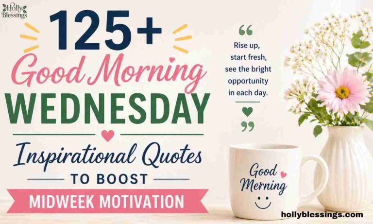 125+ Good Morning Wednesday Inspirational Quotes to Boost Midweek Motivation