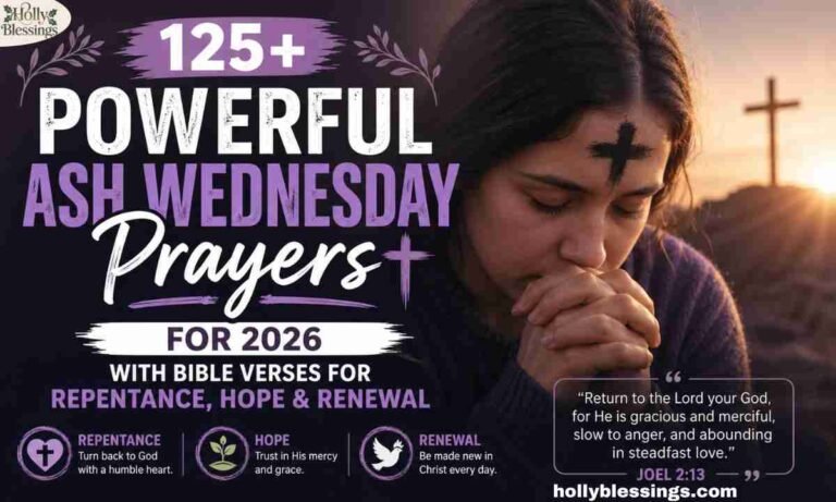 125+ Powerful Ash Wednesday Prayers for 2026 With Bible Verses for Repentance, Hope & Renewal