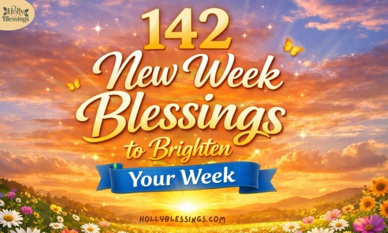 142 New Week Blessings to Brighten Your Week