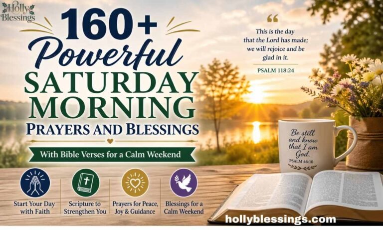 160+ Powerful Saturday Morning Prayers and Blessings With Bible Verses for a Calm Weekend
