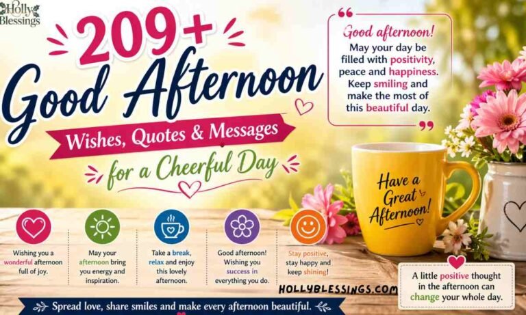 209+ Good Afternoon Wishes, Quotes & Messages for a Cheerful Day