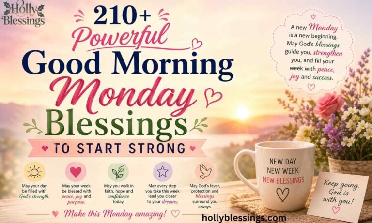 210+ Powerful Good Morning Monday Blessings to Start Strong