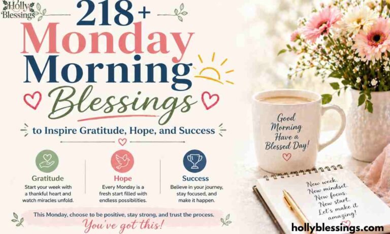 218+ Monday Morning Blessings to Inspire Gratitude, Hope, and Success