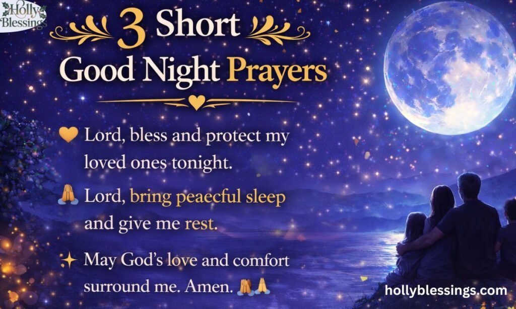 3 Short Good Night Prayers