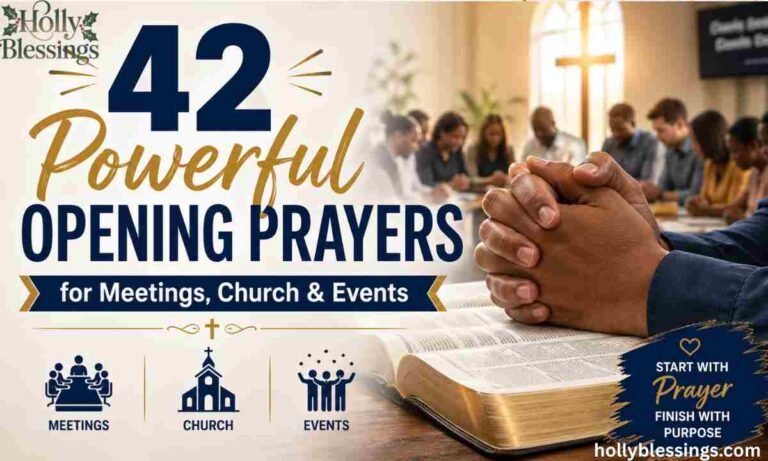 42 Powerful Opening Prayers for Meetings, Church & Events