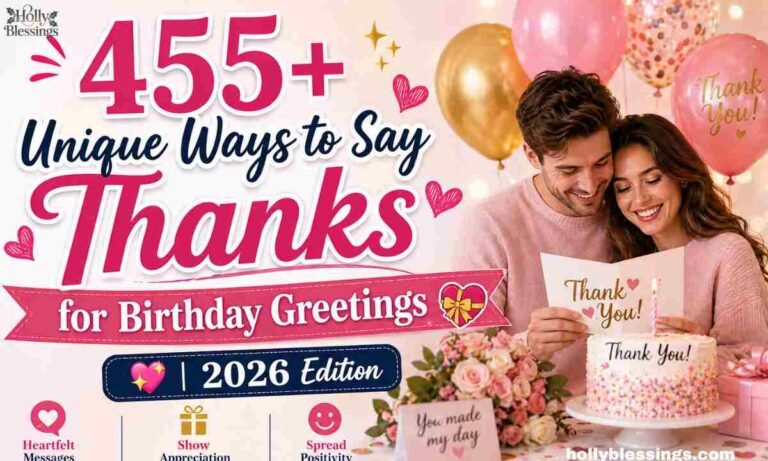 455+ Unique Ways to Say Thanks for Birthday Greetings 💝 | 2026 Edition