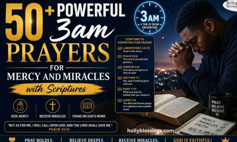 50+ Powerful 3AM Prayers for Mercy and Miracles with Scriptures