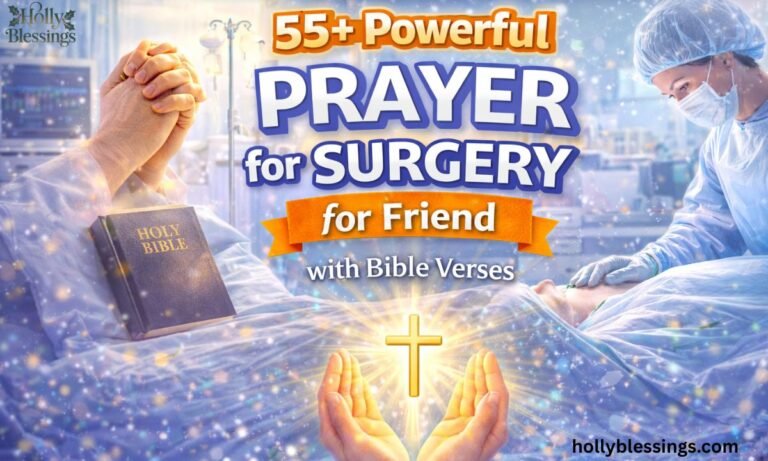 55+ Powerful Prayer for Surgery for Friend with Bible Verses