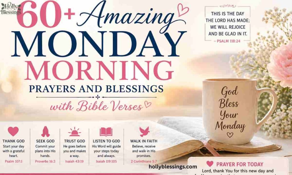 60+ Amazing Monday Morning Prayers and Blessings with Bible Verses
