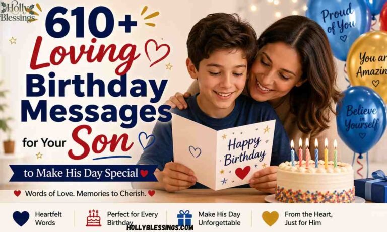 610+ Loving Birthday Messages for Your Son to Make His Day Special