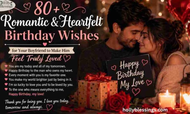 80+ Romantic & Heartfelt Birthday Wishes for Your Boyfriend to Make Him Feel Truly Loved