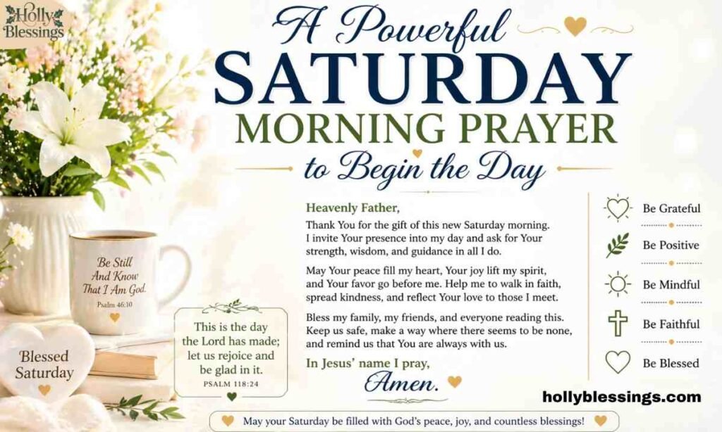 A Powerful Saturday Morning Prayer to Begin the Day