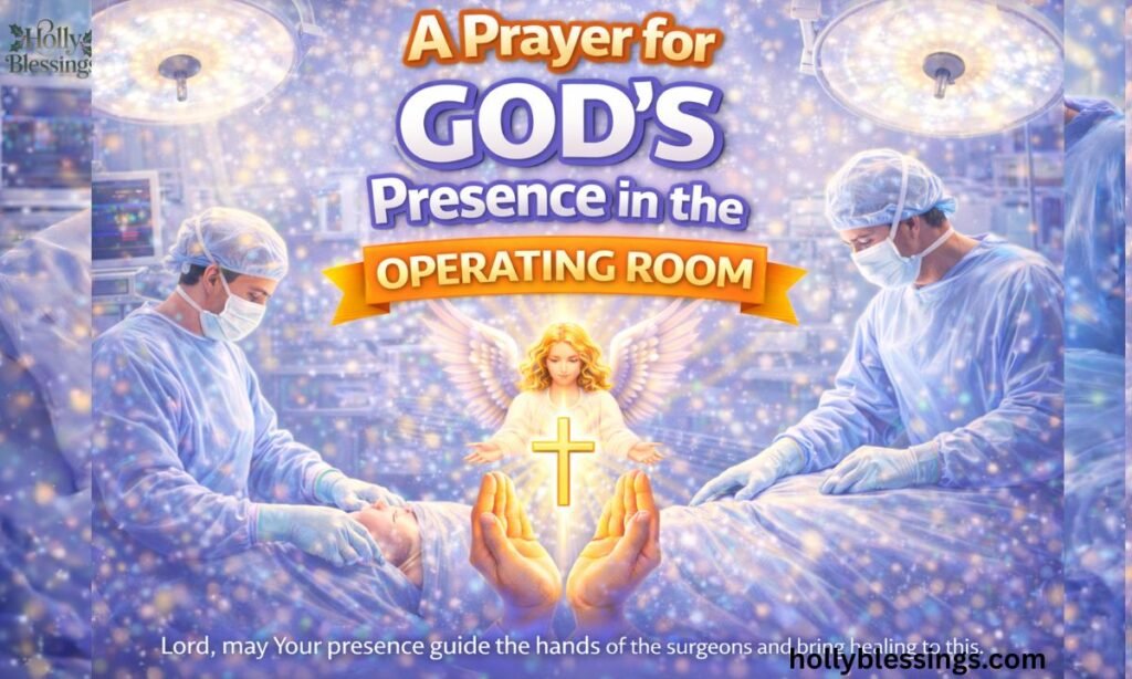 A Prayer for God's Presence in the Operating Room