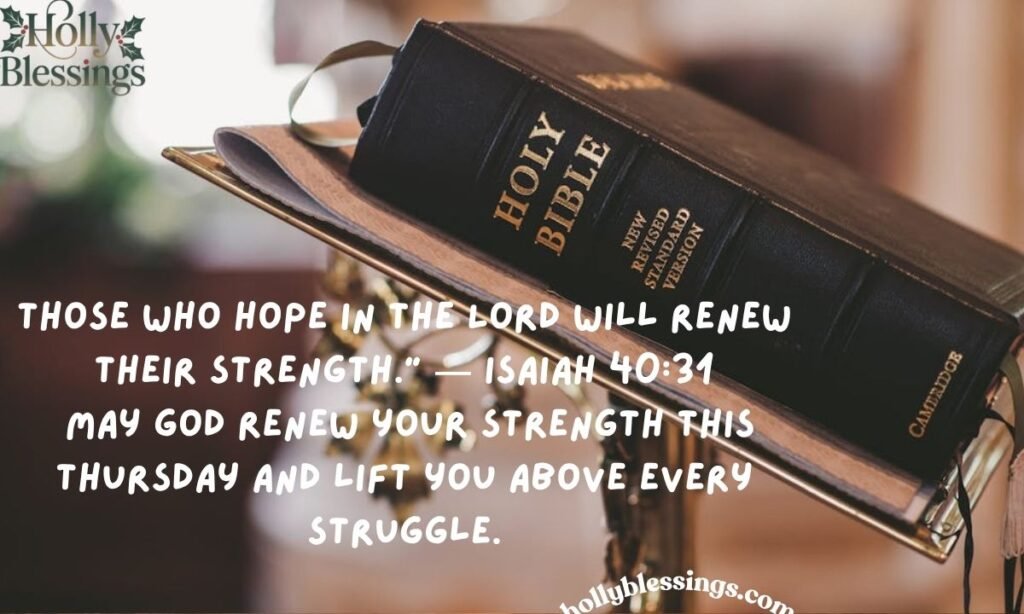 African American Thursday Blessings Bible Verses