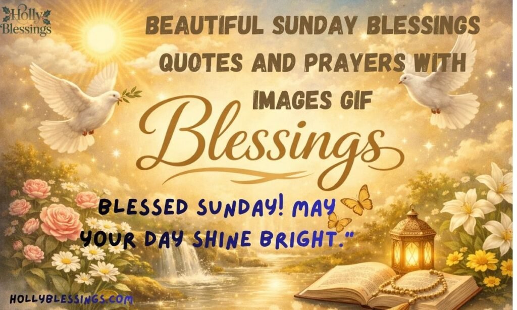 Beautiful Sunday Blessings Quotes and Prayers with Images GIF
