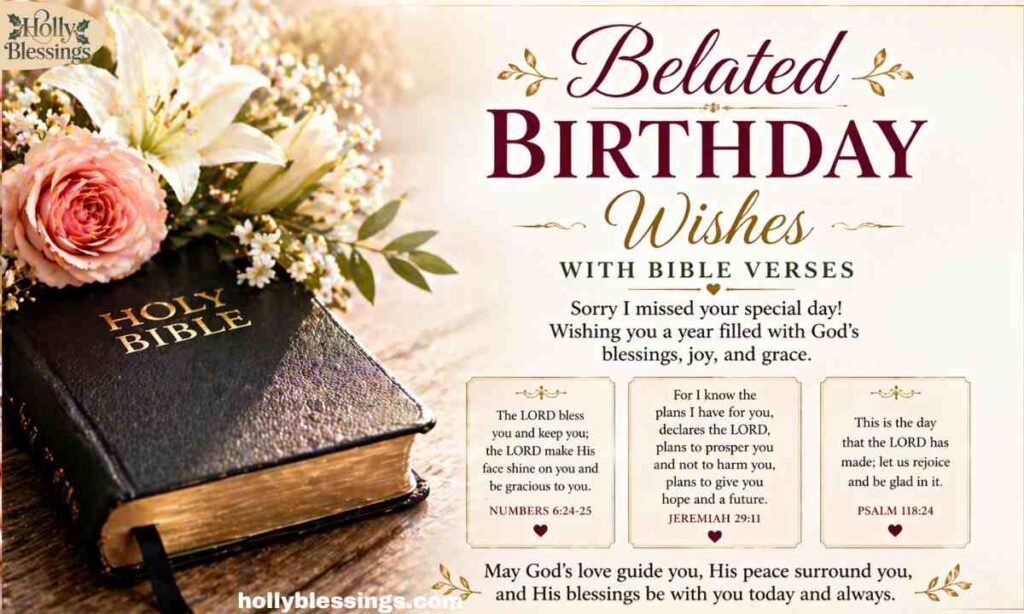 Belated Birthday Wishes With Bible Verses