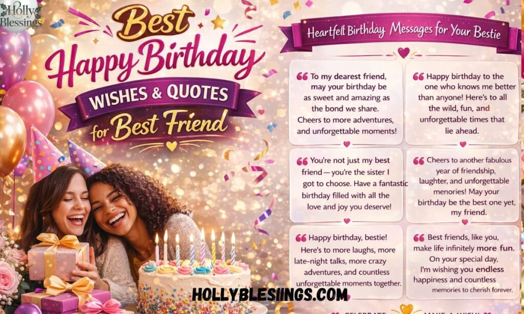 Best Happy Birthday Wishes Quotes for Best Friend