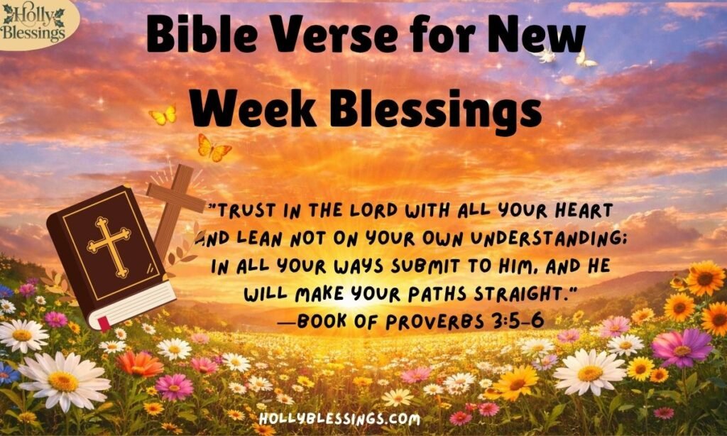 Bible Verse for New Week Blessings