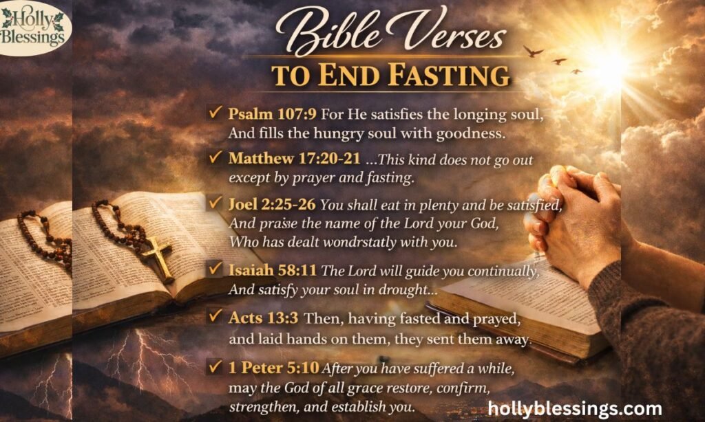 Bible Verses to End Fasting