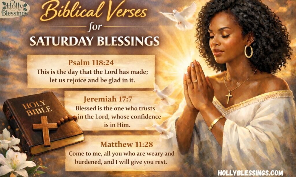 Biblical Verses for Saturday Blessings