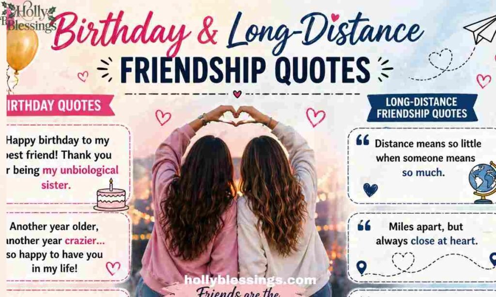 Birthday & Long-Distance Friendship Quotes