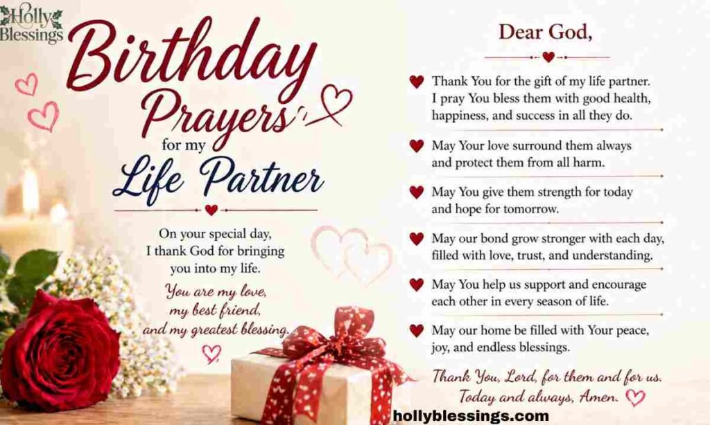 Birthday Prayers for Life Partner