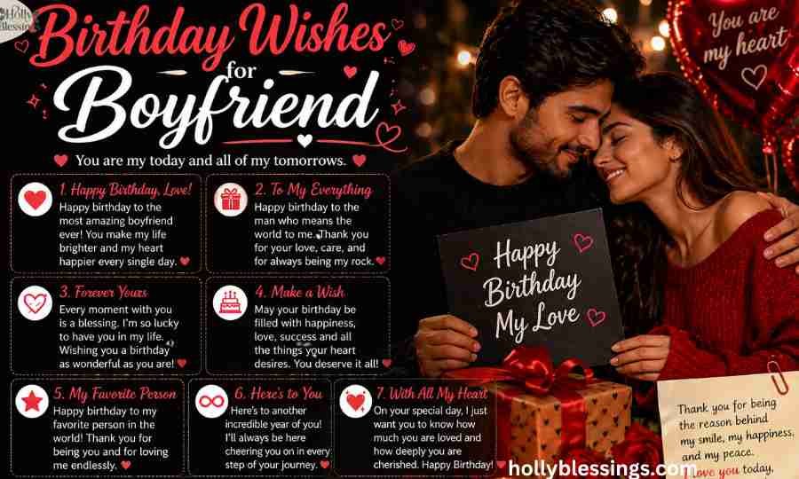 Birthday Wishes for Boyfriend