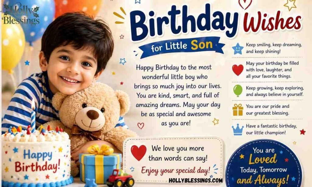 Birthday Wishes for Little Son 👶🎈