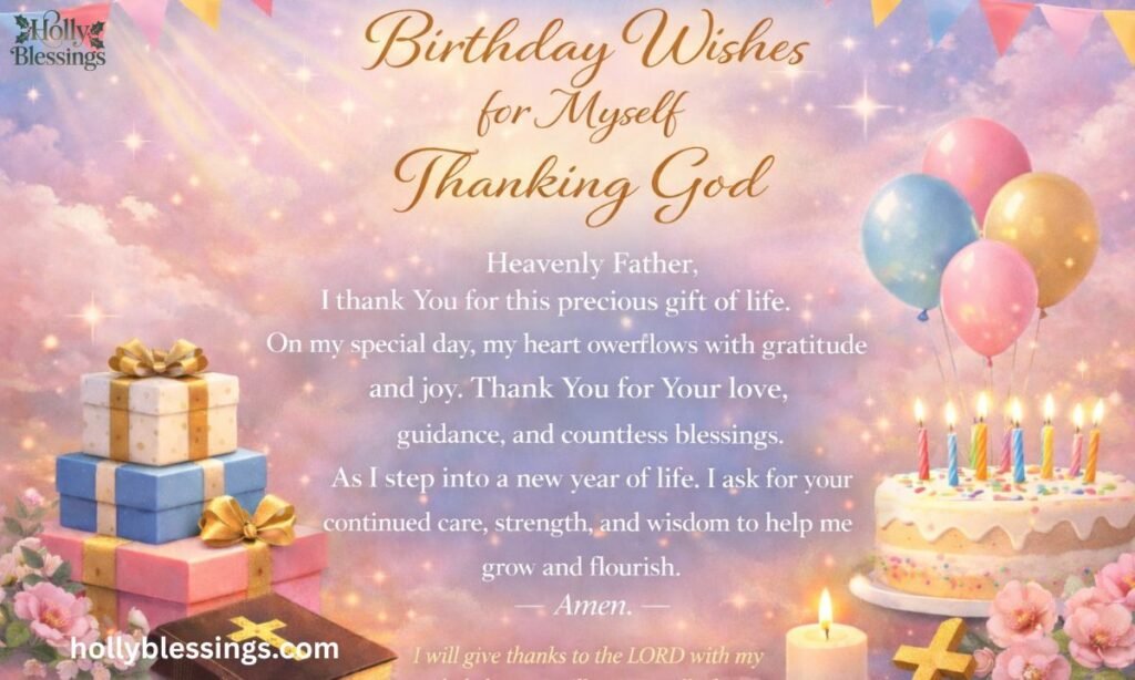 Birthday wishes for myself thanking God