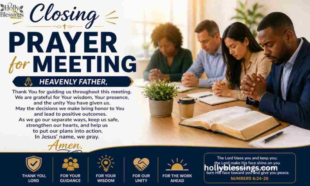 Closing Prayer for Meeting