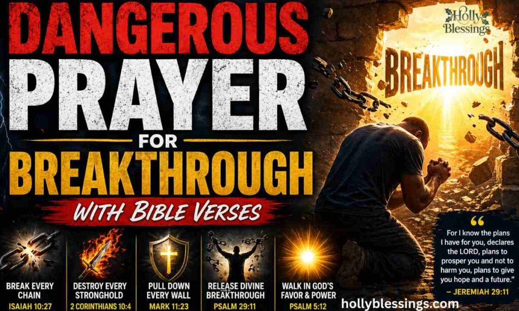 Dangerous Prayer for Breakthrough With Bible Verses
