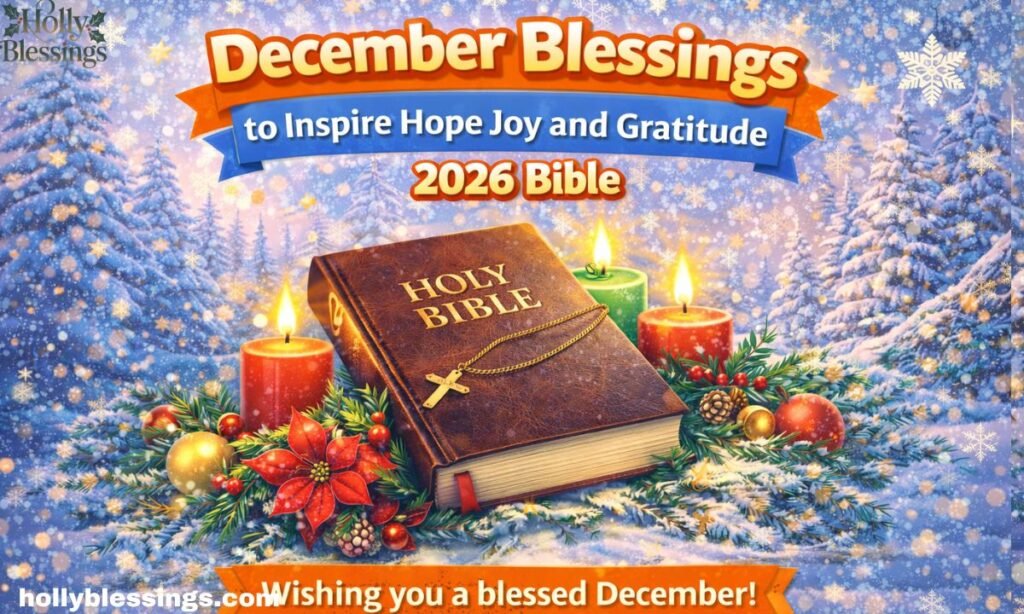 December Blessings to Inspire Hope Joy and Gratitude 2026 Bible