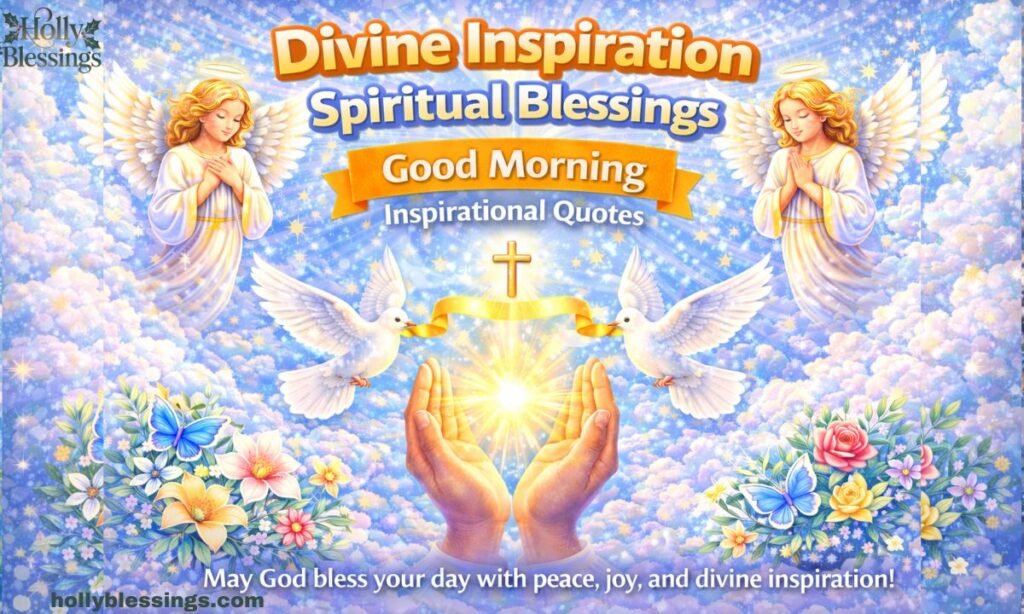 Divine Inspiration Spiritual Blessing Good Morning Inspirational Quotes
