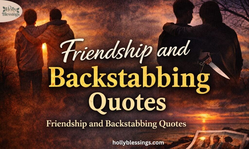Friendship and Backstabbing Quotes