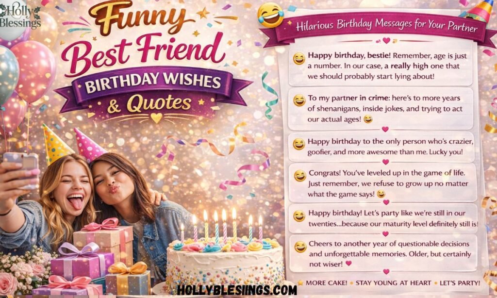 Funny Best Friend Birthday Wishes Quotes