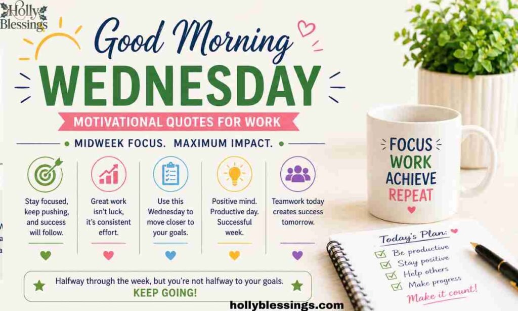 Good Morning Wednesday Motivational Quotes for Work