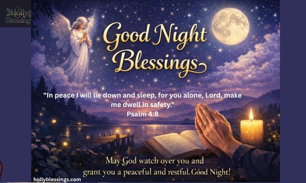 Good Night Bible Verses and Spiritual Quotes for Restful Sleep