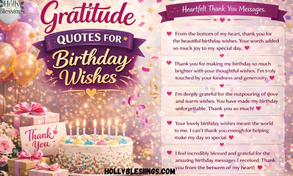 Gratitude Quotes for Birthday Wishes
