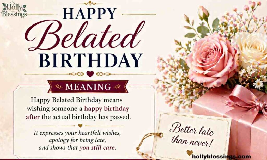 Happy Belated Birthday Meaning