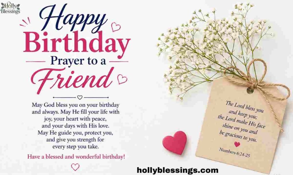 Happy Birthday Prayer to a Friend