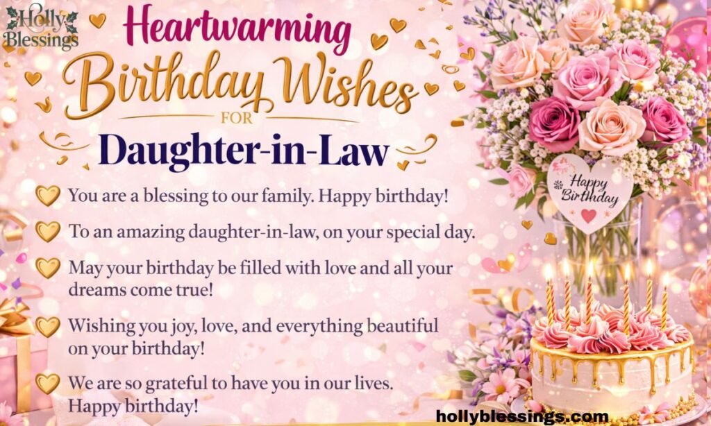 Heartwarming Birthday Wishes for Daughter-in-Law