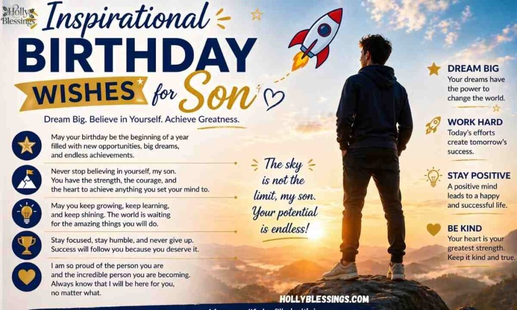 Inspirational Birthday Wishes for Son 🌟🚀